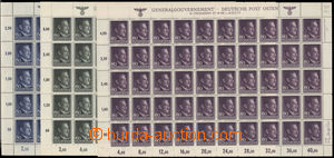 188023 - 1943 GENERAL GOVERNMENT  Mi.110-112, A. Hitler. 50Gr-80Gr, c