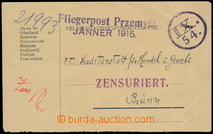 188041 - 1915 K.u.K.. FLIEGERPOST PRZEMYŚL / JÄNNER 1915, violet st