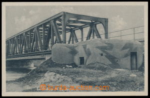 188202 - 1938 BŘECLAV (Lundenburg) - pohled na bunkr a most; čb fot