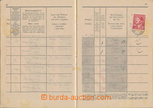 188231 - 1942 Přijímací kniha přespolního listonoše, 63 stránk