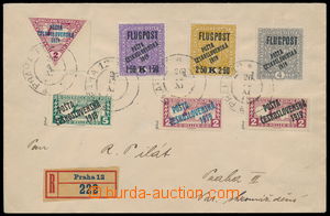 188245 - 1919 philatelically influenced Reg letter franked with. over