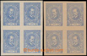 188314 -  ZT  vydané hodnoty 125h ve světle modré barvě, ve 4-blo