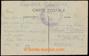 188348 - 1919 FRANCE/  postcard (Paris) without franking addressed to