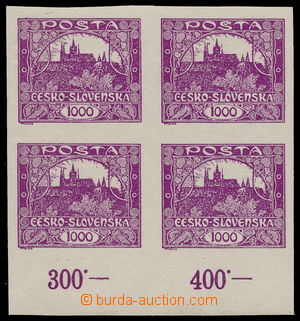 188359 -  Pof.26, 1000h fialová, 4-blok s dolním okrajem s počíta