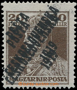 188388 -  Pof.120 Pd+Ob, Charles 20f brown with double overprint, in 