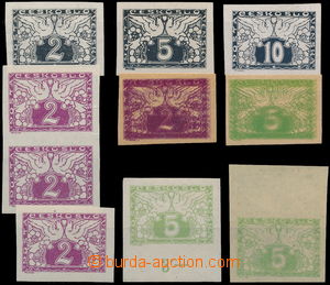 188428 - 1919 Pof.S1N, S2N, comp. of stamps and PLATE PROOF issue Exp