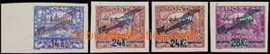 188438 -  Pof.L1-L3, I. provisional air mail stmp., complete set, val