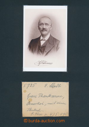 188524 - 1875? SCHLIEMANN Heinrich (1822-1890), světoznámý německ