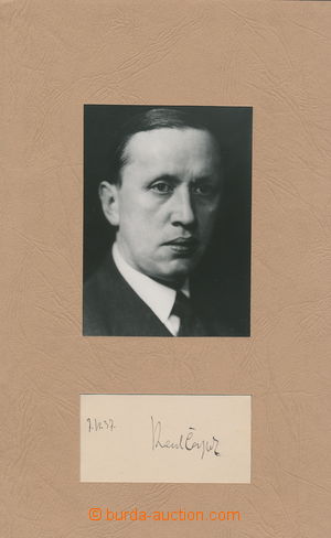 188529 - 1937 ČAPEK Charles (1890-1938), Czech writer, intelektuál,
