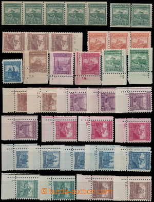 188531 - 1926 interesting comp. of stamps issue Castles, country, tow
