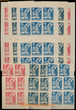 188676 -  Pof.353-359, complete set corner miniatures, lower corner b