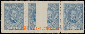 188714 -  Pof.140ST, 125h blue, horizontal strip of 3 with joined typ