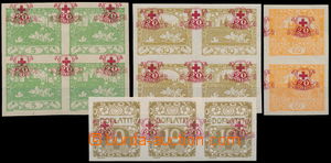188761 -  PLATE PROOF  added-print A in red color on/for imperforated