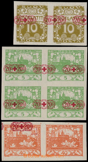 188762 -  PLATE PROOF  added-print C in red color on/for imperforated