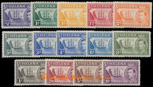 188778 - 1938-1944 SG.131-140, Jiří VI. - Plachetnice; kompletní s
