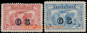 188782 - 1931 SG.O123-O124, Official 2P and 3 P with Opt OS, unwaterm