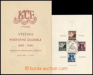 188797 - 1940-1941 three commemorative sheets from philatelic výstav
