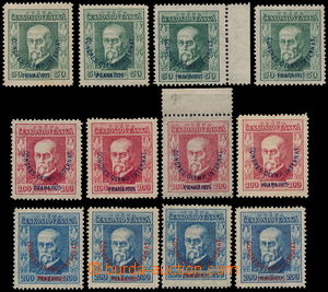 188828 - 1925 Pof.180-182, Congress, complete set 4 sets according to