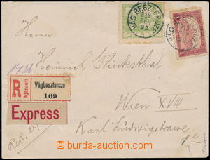 188844 - 1919 PARLAMENT 1917  Registered and Express letter to Austri