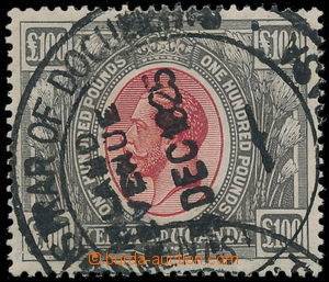 188859 - 1922-1927 SG.105, George V. £100 red / black, cancel. I