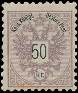 188863 - 1883 Ferch.49b, MI.49b, Orel 50Kr hnědofialová, zoubkován