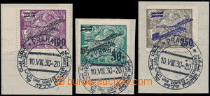 188875 - 1930 Pof.L4-L6, II. provisional air mail stmp., complete set