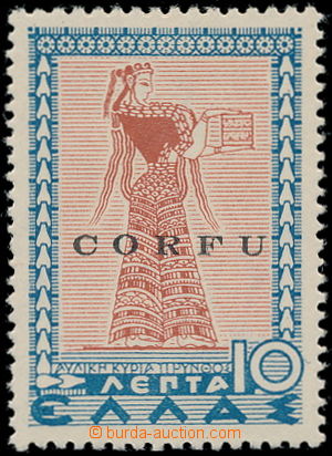188923 - 1941 OKUPACE KORFU Sass.20A, řecká 10 Lepta vydání 1937 