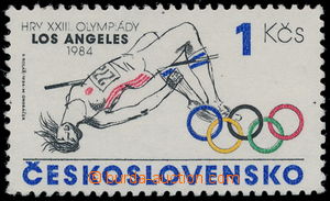 188955 - 1984 Pof.2663N, Olympiáda Los Angeles 1Kčs, z politických