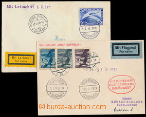 188960 - 1930-31 FAHRT in die SCHWEIZ 1930, letter franked with Zeppe