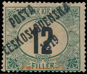 189030 -  Pof.129Px, Černé číslice 12f zelená / černá, vzácn