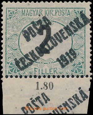189035 -  Pof.127Py, Černé číslice 2f zelená / černá s dolním
