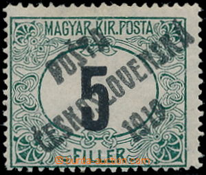 189040 -  Pof.128Pz, Černé číslice 5f zelená / černá, průsvit