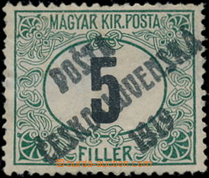 189041 -  Pof.128Py, Černé číslice 5f zelená / černá, průsvit
