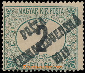 189042 -  Pof.127Py, Černé číslice 2f zelená / černá, průsvit