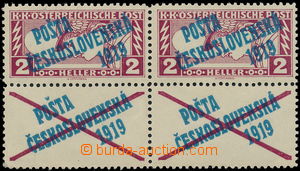 189068 -  Pof.57A K, Rectangle 2h brown-red, line perforation 12½