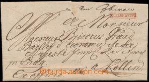 189088 - 1771 CZECH LANDS/ letter from castle Zbiroh, by hand From Zb