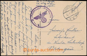 189143 - 1940 SS FELDPOST /  pohlednice odeslaná vojákem SS divize 