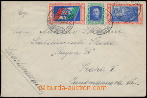 189148 - 1933 dopis se Sass.A51B, 3-páska CROZIERA NORD ATLANTICA 5,