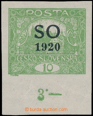 189199 -  Pof.SO4, 10h green, with lower margin and control-numbers; 