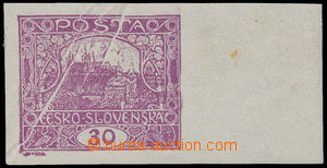 189241 -  Pof.13N, 30h light violet, wide margins, marginal piece, sm