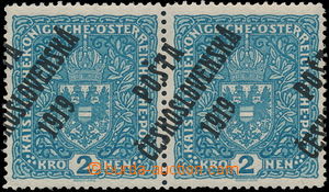 189244 -  Pof.48II., Znak 2K světle modrá široká, vodorovná 2-p