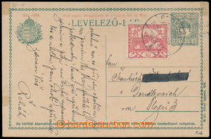 189297 - 1919 CPŘ26, uherská dopisnice 5f +2f s červeným přítis