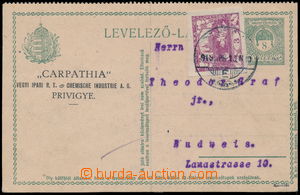 189309 - 1919 CPŘ28a, Mi.P56 II, souběžná uherská dopisnice 8f s