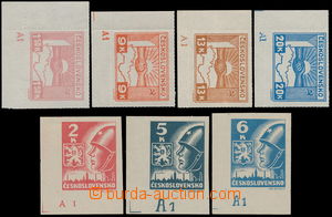 189365 -  Pof.353-359, complete set, the bottom corner pieces with pl