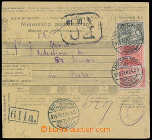 189407 - 1919 TURUL 1913  uherská peněžní průvodka vyfr. zn. Tur