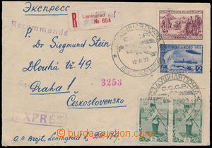 189431 - 1937 R+Ex-dopis do ČSR vyfr. zn. Mi.405B, 448, 533 (2x), le
