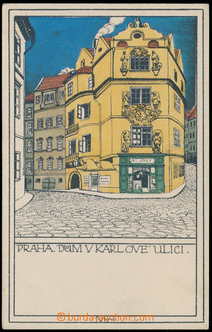 189435 - 1919 PRAHA, Dům v Karlově ulici; neprošlá, luxusní