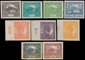 189464 -  Pof.1-25, 1h - 500h, sestava 9ks různých hodnot (1ks zoub
