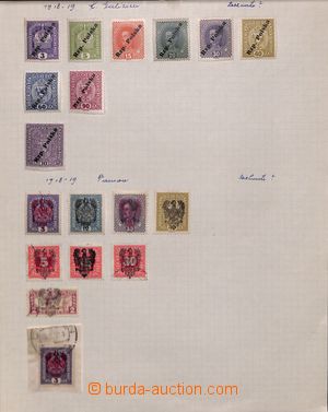 189485 - 1918-1960 [COLLECTIONS]  collection on ca. 80 old sheets wit