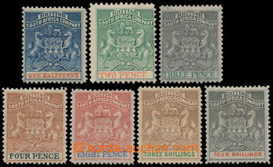 189515 - 1892 SG.18-26, face-value complete set Small Coat of arms 1/